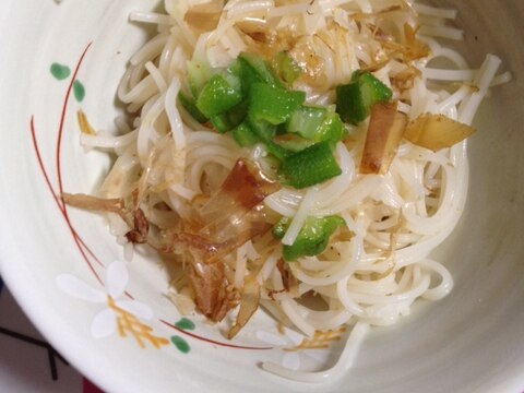 離乳食☆オクラそうめん